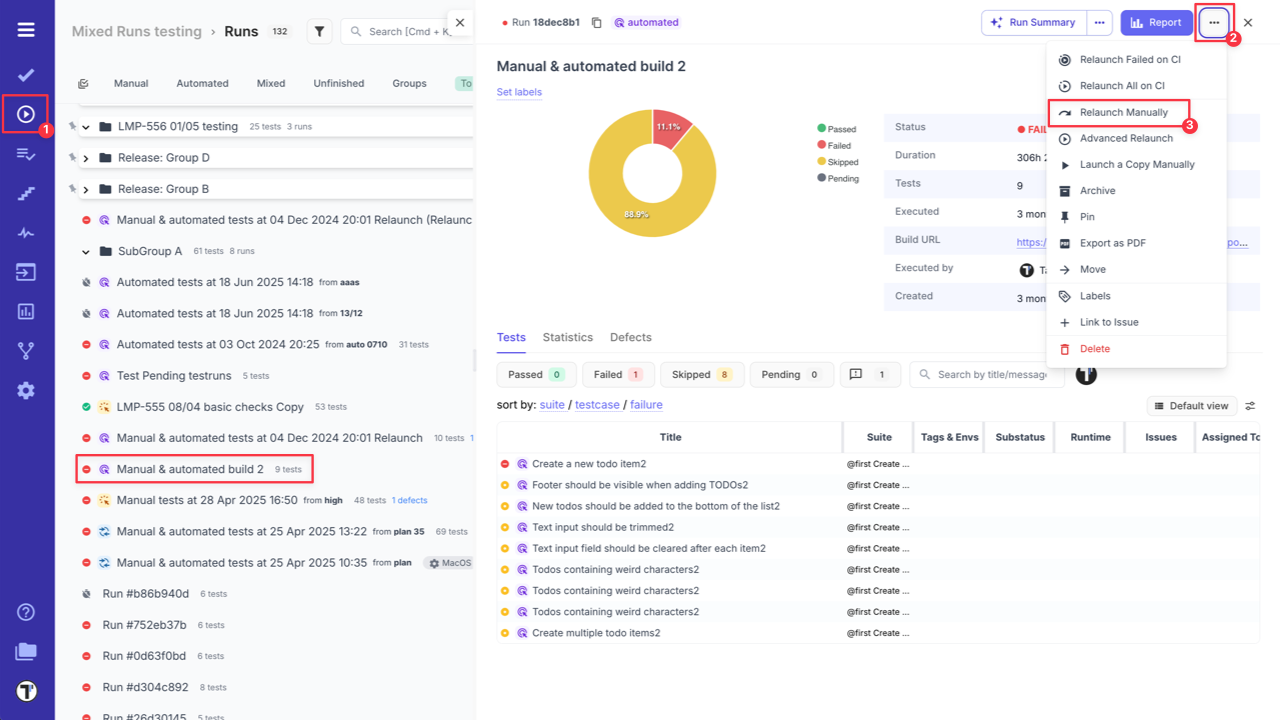 Testomat.io - relaunched Run